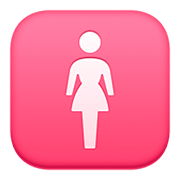 Émoji 🚺 Symbole Toilettes Femmes sur Facebook 4.0.