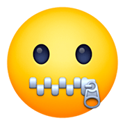 🤐 Emoji Gesicht mit Reißverschlussmund Facebook 4.0.