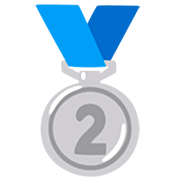 🥈 Emoji Medalha De Prata na Google 15.0.