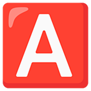 🅰️ Emoji Großbuchstabe A in rotem Quadrat Google 15.0.