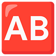 🆎 Emoji Großbuchstaben AB in rotem Quadrat Google 15.0.