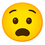Emoji 😧 Faccina Angosciata su Google 15.0.