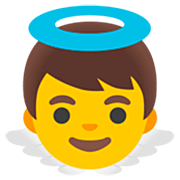 Emoji 👼 Angioletto su Google 15.0.