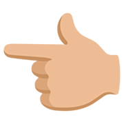 👈🏼 Emoji Dorso De Mano Con índice A La Izquierda: Tono De Piel Claro Medio en Google 15.0.