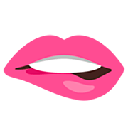Émoji 🫦 Lèvre Mordante sur Google 15.0.