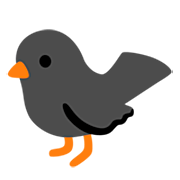 Émoji 🐦‍⬛ Oiseau Noir sur Google 15.0.