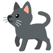 Emoji 🐈‍⬛ Gatto Nero su Google 15.0.