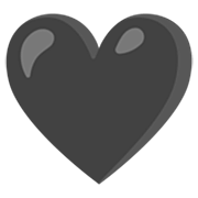 🖤 Emoji Corazón Negro en Google 15.0.