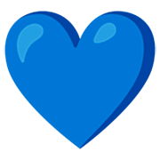 Émoji 💙 Cœur Bleu sur Google 15.0.