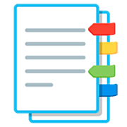 Emoji 📑 Etichette Segnalibro su Google 15.0.