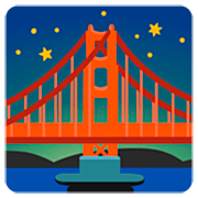 🌉 Emoji Puente De Noche en Google 15.0.