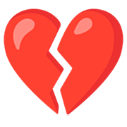 💔 Emoji Corazón Roto en Google 15.0.
