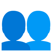 Emoji 👥 Profilo Di Due Persone su Google 15.0.