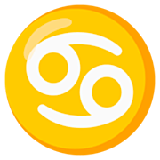 Emoji ♋ Segno Zodiacale Del Cancro su Google 15.0.