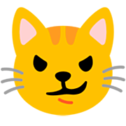 😼 Emoji verwegen lächelnde Katze Google 15.0.