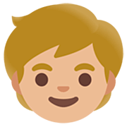🧒🏼 Emoji Criança: Pele Morena Clara na Google 15.0.
