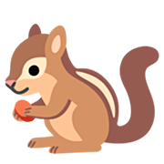 Émoji 🐿️ écureuil sur Google 15.0.