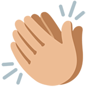 Emoji 👏🏼 Mani Che Applaudono: Carnagione Abbastanza Chiara su Google 15.0.