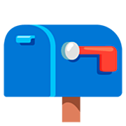📪 Emoji Caixa De Correio Fechada Com Bandeira Abaixada na Google 15.0.