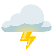 🌩️ Emoji Wolke mit Blitz Google 15.0.