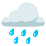 Emoji 🌧️ Pioggia su Google 15.0.