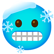 Emoji 🥶 Faccina Congelata su Google 15.0.