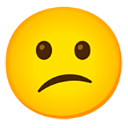 😕 Emoji Rosto Confuso na Google 15.0.