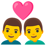 👨‍❤️‍👨 Emoji Liebespaar: Mann, Mann Google 15.0.