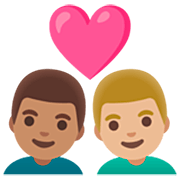 Couple Avec Cœur - Homme: Peau Légèrement Mate, Homme: Peau Moyennement Claire Google 15.0.