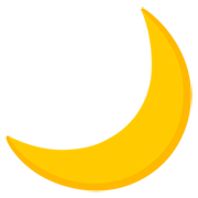 Émoji 🌙 Croissant De Lune sur Google 15.0.
