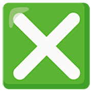 Emoji ❎ Croce Con Quadrato su Google 15.0.