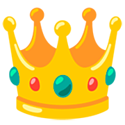 Emoji 👑 Corona su Google 15.0.