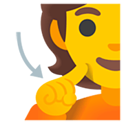 Emoji 🧏 Persona Con Problemi Di Udito su Google 15.0.