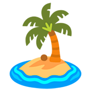 Émoji 🏝️ île Déserte sur Google 15.0.