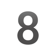 8️ Emoji Numero ocho en Google 15.0.