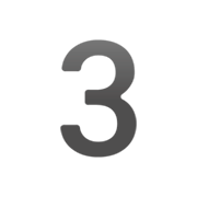 Emoji 3️ Cifra tre su Google 15.0.