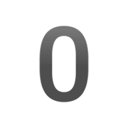 Émoji 0️ Chiffre zéro sur Google 15.0.