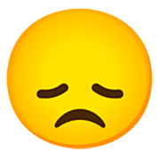 😞 Emoji enttäuschtes Gesicht Google 15.0.
