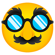 Emoji 🥸 Faccina Travestita su Google 15.0.