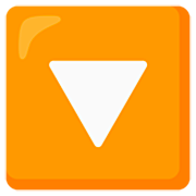 Emoji 🔽 Pulsante A Triangolo Rivolto Verso Il Basso su Google 15.0.