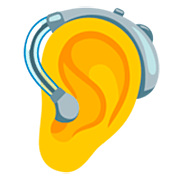 Ohr mit Hörhilfe Google 15.0.