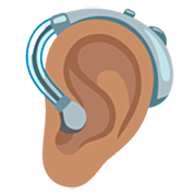 Oreja Con Audífono: Tono De Piel Medio Google 15.0.