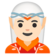 Emoji 🧝🏻 Elfo: Carnagione Chiara su Google 15.0.