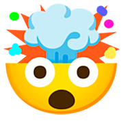 Émoji 🤯 Tête Qui Explose sur Google 15.0.