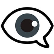 Emoji 👁️‍🗨️ Occhio Nel Fumetto su Google 15.0.