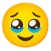 Emoji 🥹 Faccia Che Trattiene Le Lacrime su Google 15.0.