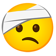 🤕 Emoji Cara Con La Cabeza Vendada en Google 15.0.