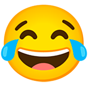 Emoji 😂 Faccina Con Lacrime Di Gioia su Google 15.0.