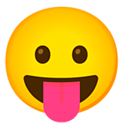 Emoji 😛 Faccina Che Mostra La Lingua su Google 15.0.
