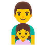Émoji 👨‍👧 Famille : Homme Et Fille sur Google 15.0.